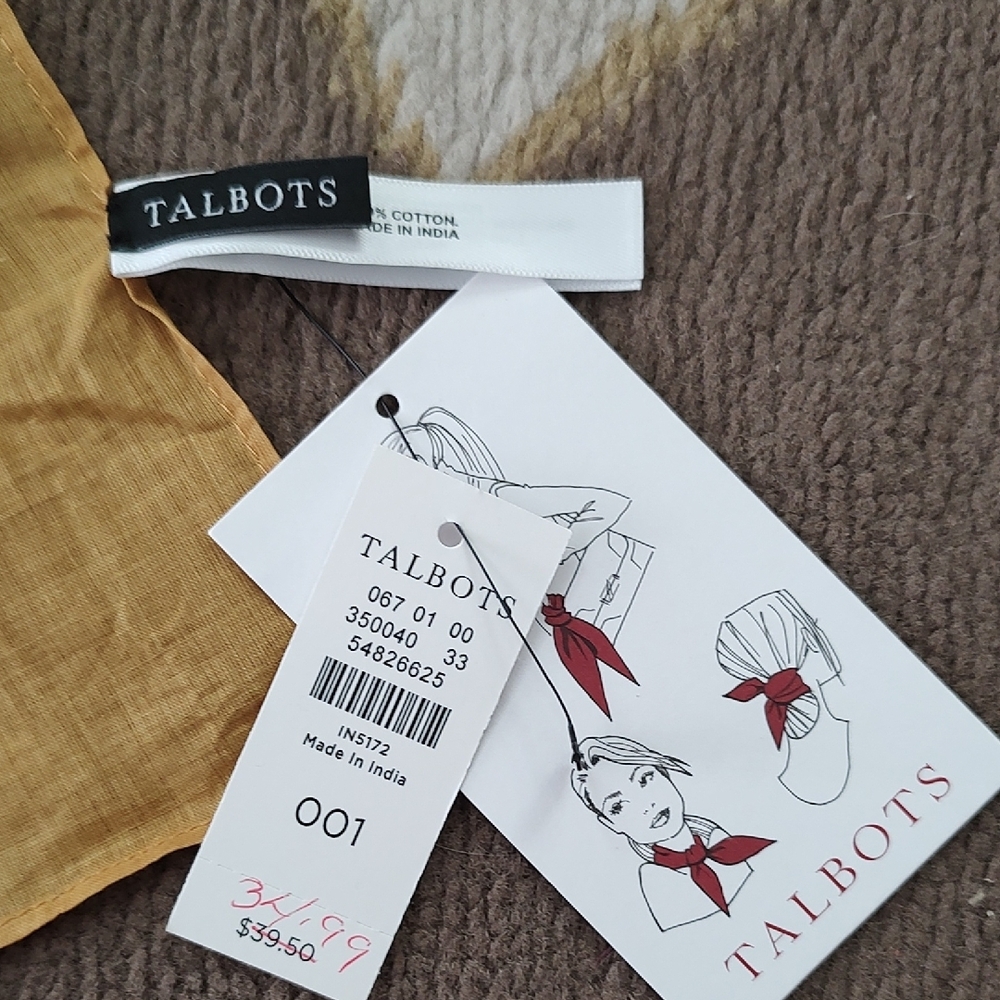 Talbots Golden Scarf NWT - Picture 4 of 5